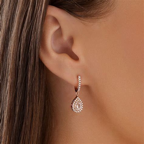 rose gold earrings michael hill|rose gold drop earrings australia.